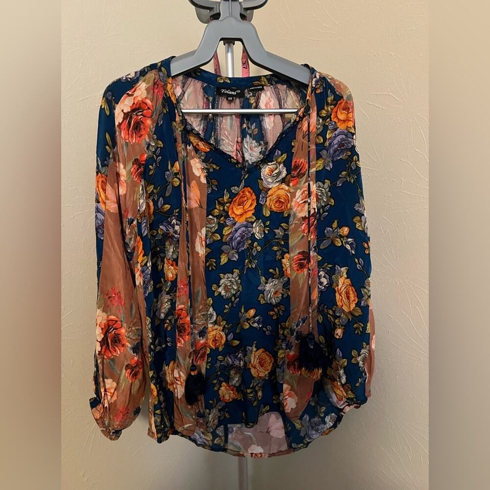 Tolani 100% Cupro Top Size XS